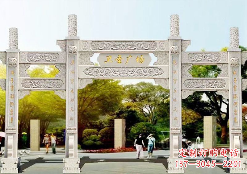 达州石雕牌坊雕