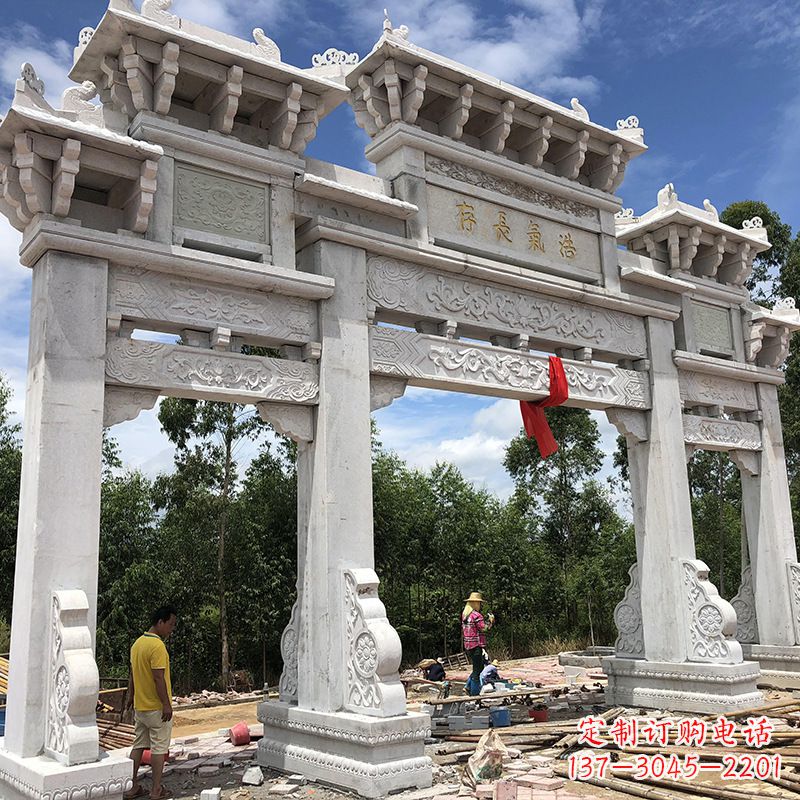 达州石雕牌坊陵墓雕塑,让你的家族历史永载史册