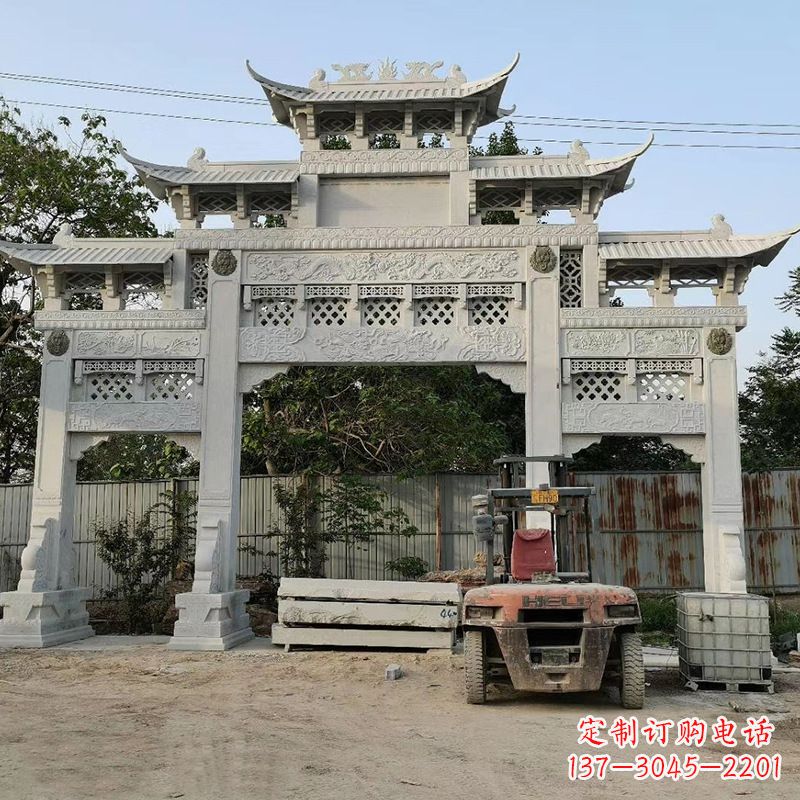 达州石雕牌坊楼兰雕塑产品介绍: