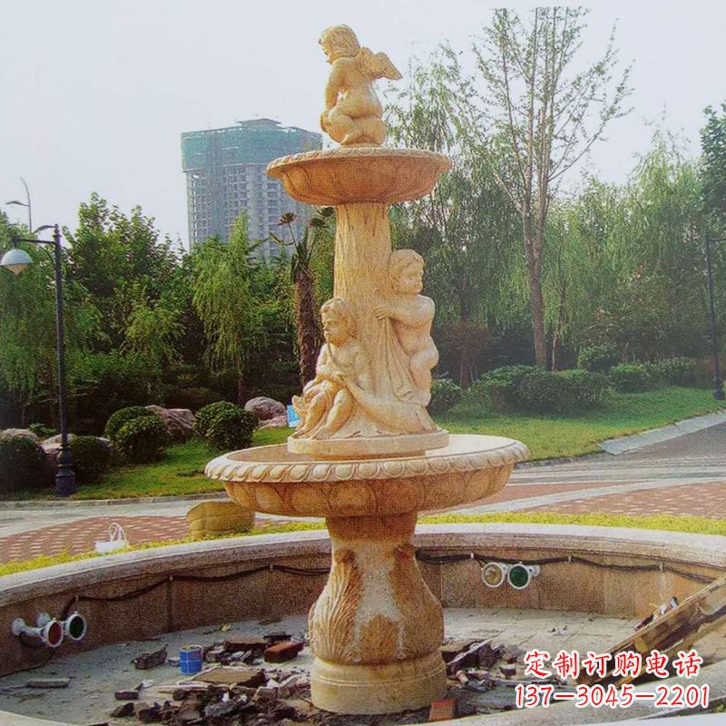 达州石雕喷泉龙头——美观优雅的水景定制