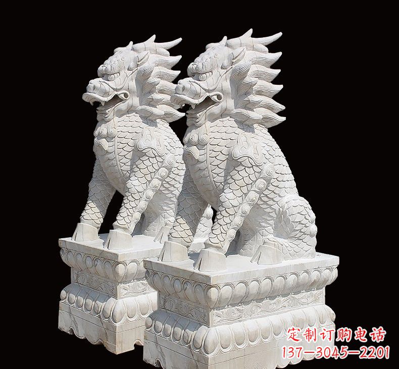 达州中领雕塑推出麒麟雕塑一对
