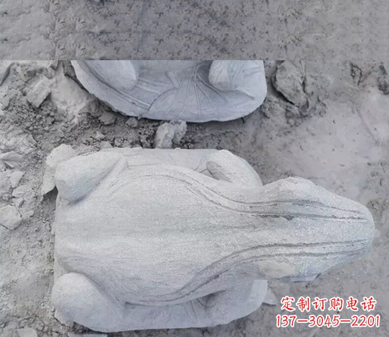 达州石雕青蛙雕塑