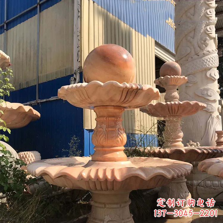 达州石雕五福临门风水球