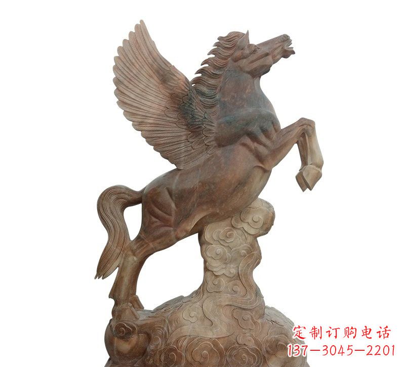 达州石雕祥云飞马