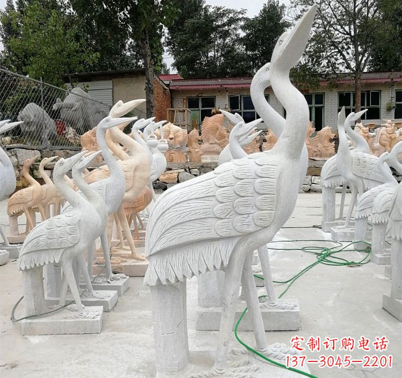 达州石雕小仙鹤
