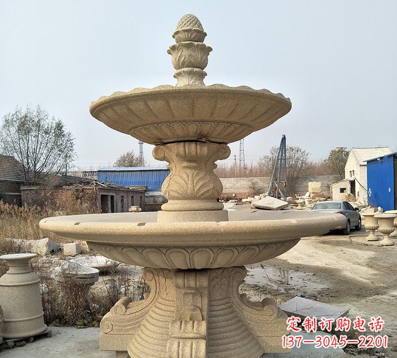 达州石雕小鱼喷泉