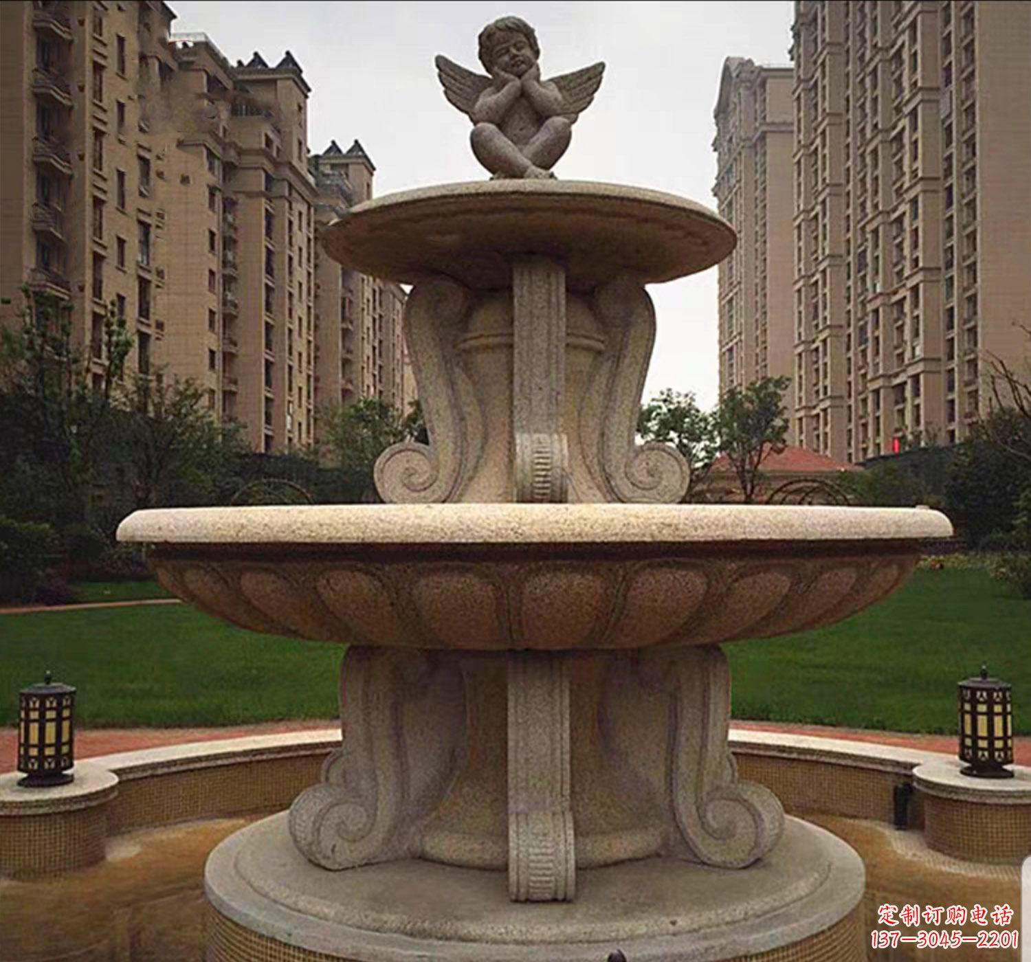 达州石雕鱼喷泉