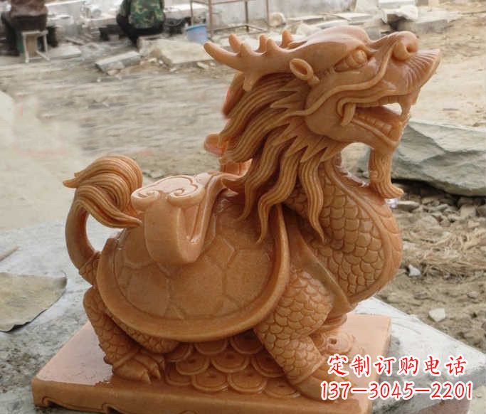 达州石雕招财龙龟