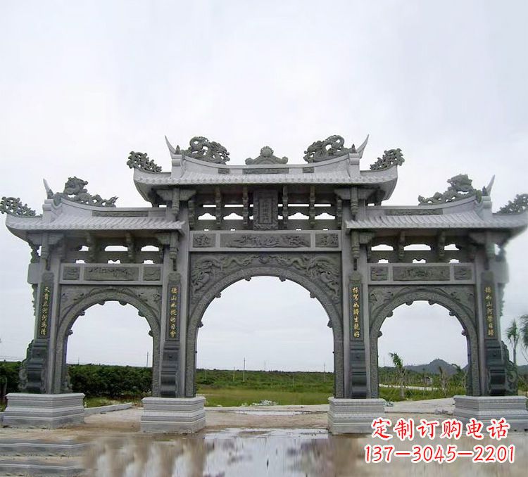达州石牌坊 楼