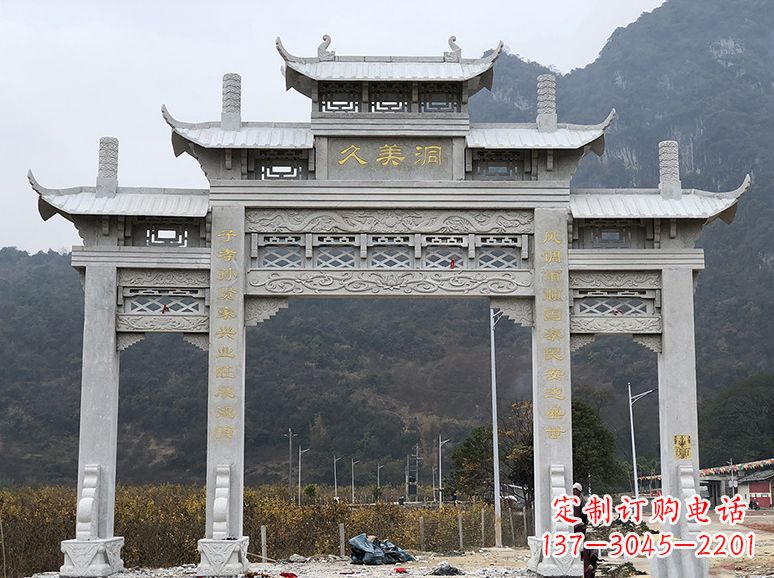 达州石牌坊 石雕