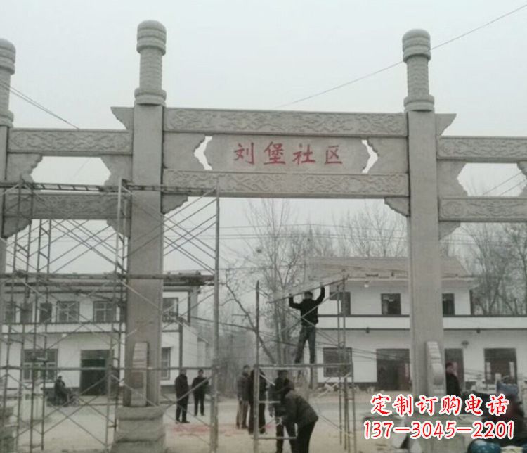 达州石牌坊道路石雕