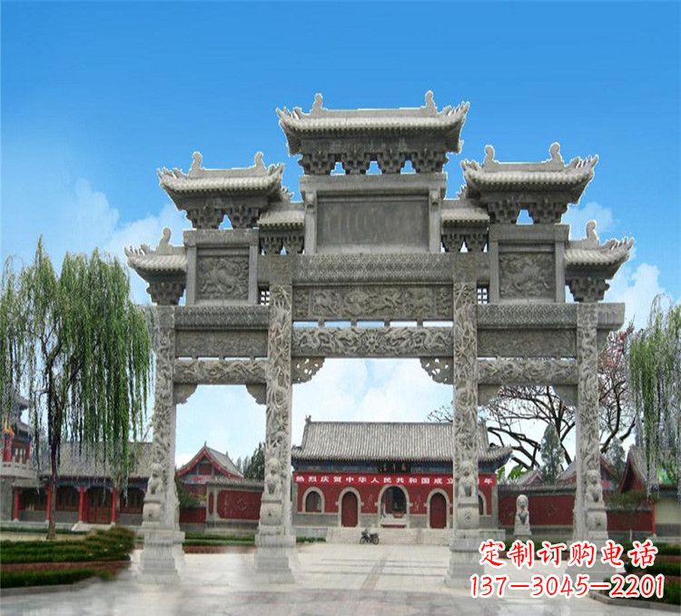 达州石牌坊效果图