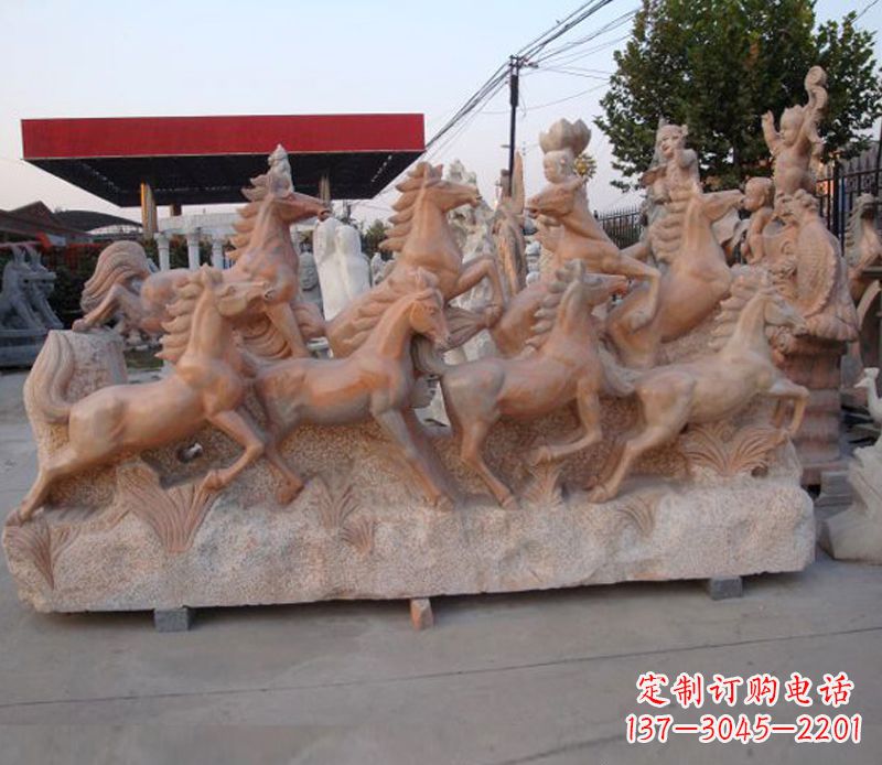 达州石头奔马雕塑