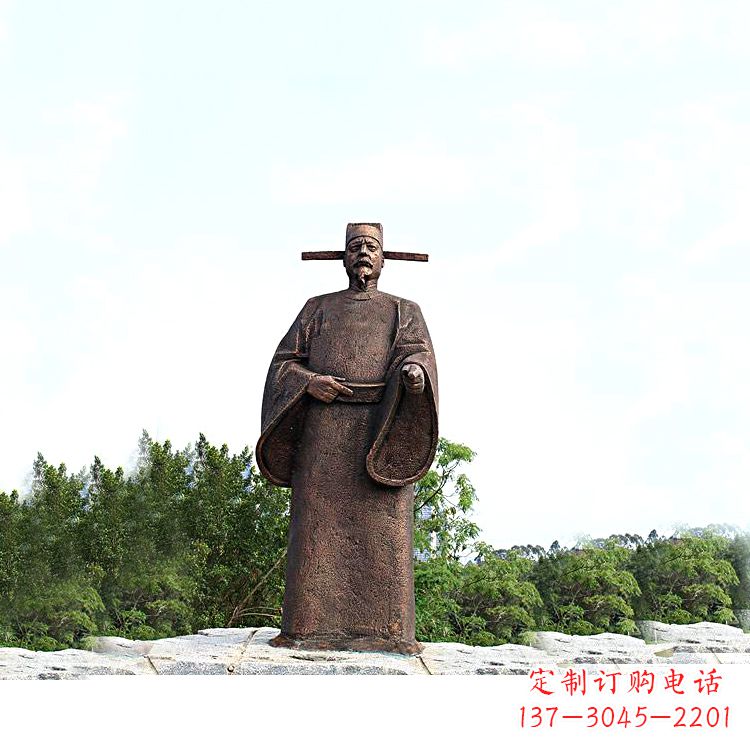 达州世界法医学鼻祖纯铜宋慈公园景区终归历史名人雕像