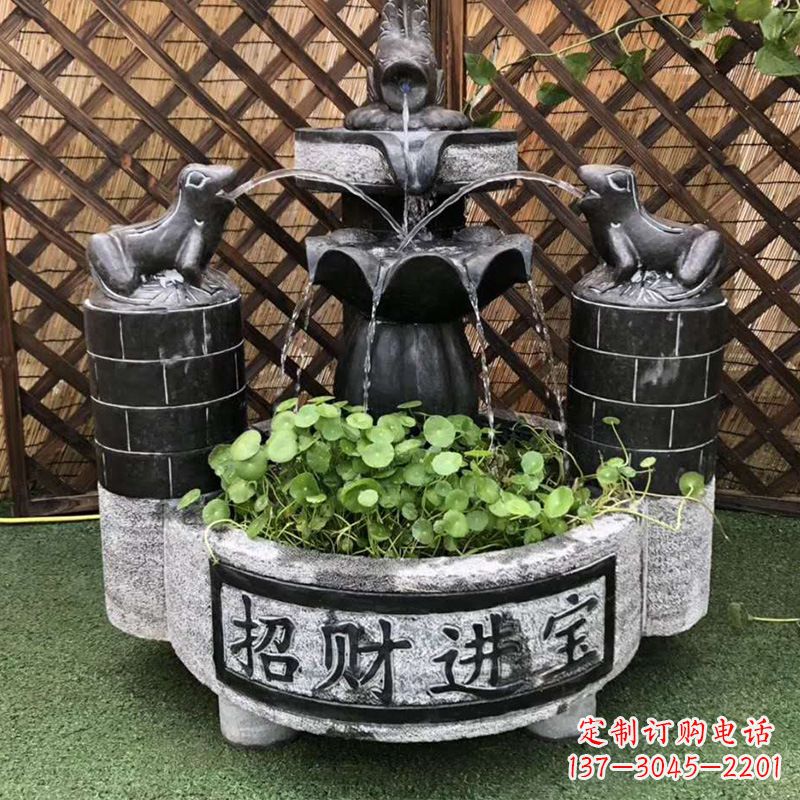 达州双层喷泉石雕