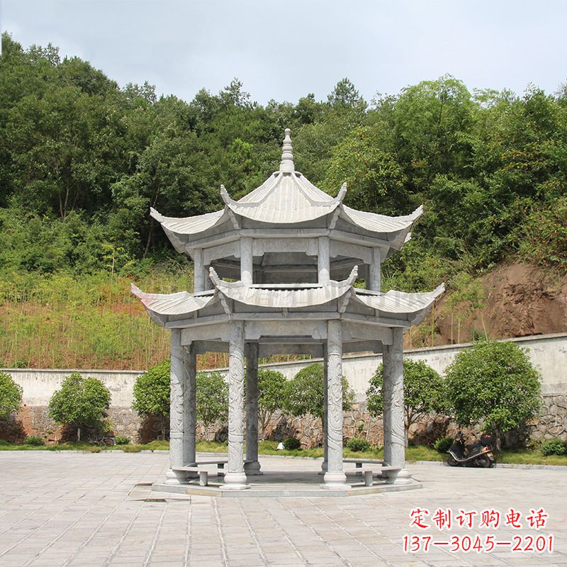 达州双层庭院石凉亭