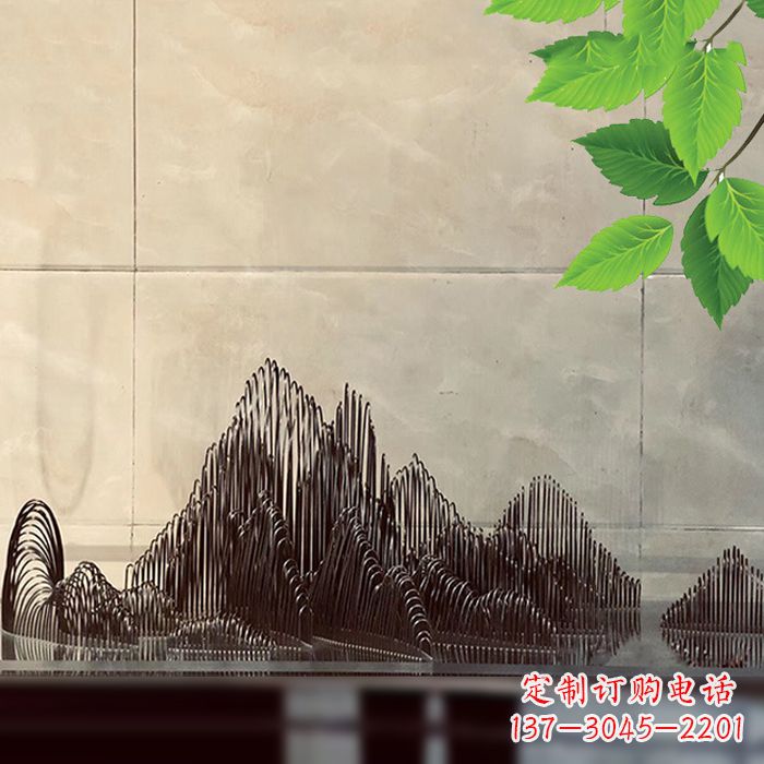 达州水景水池不锈钢假山雕塑