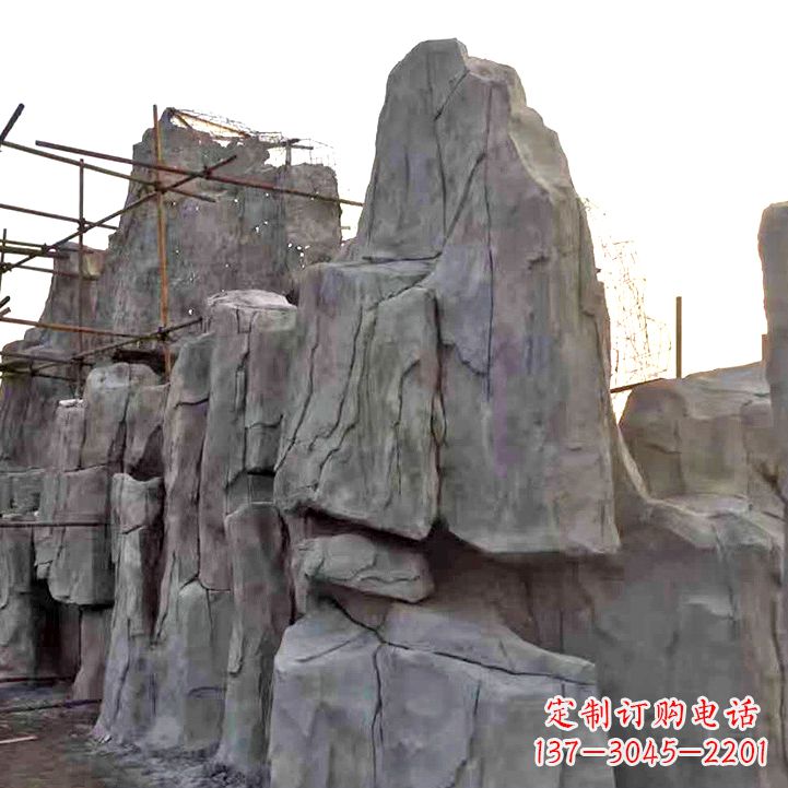 达州水泥塑石假山雕塑