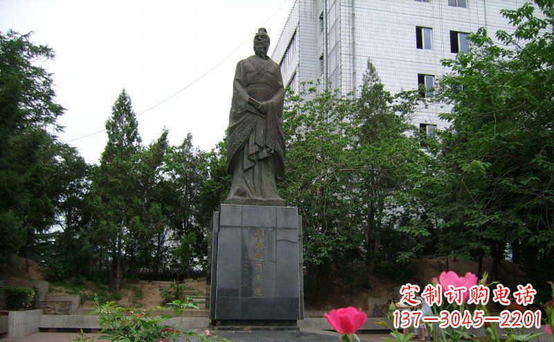 达州司马迁古代名人铜雕