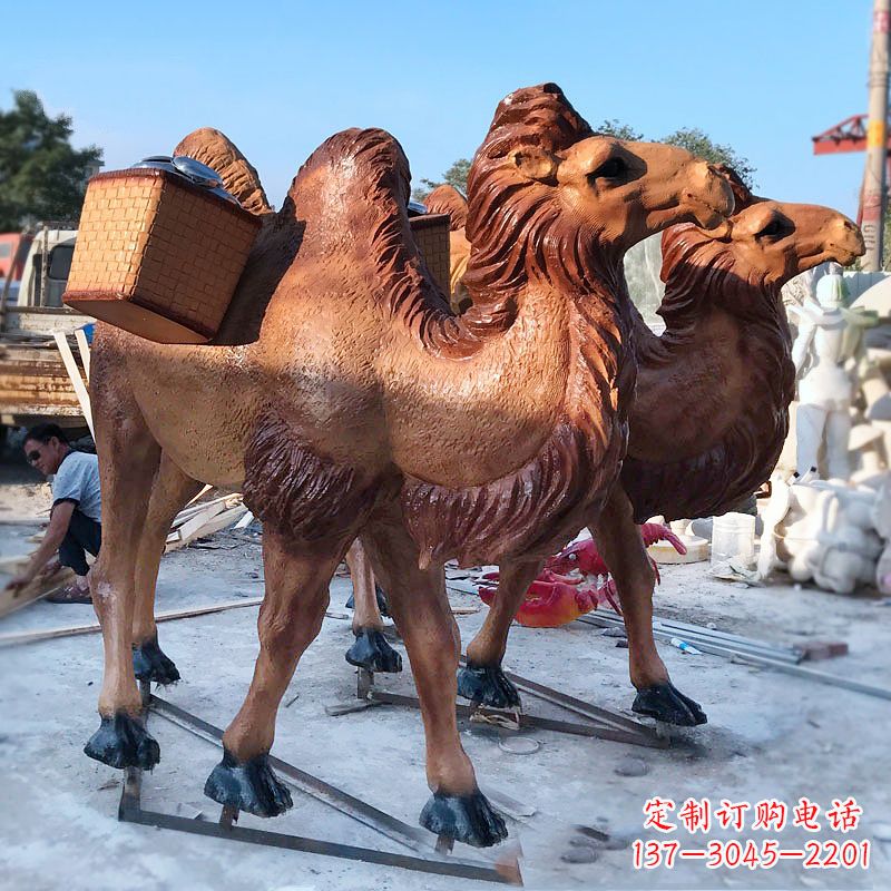 达州丝绸之路仿真骆驼雕塑