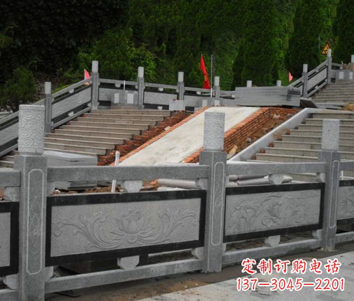 达州寺庙景观仿古石栏板 (2)