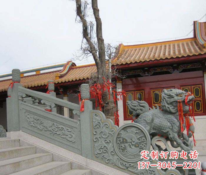 达州寺庙景观仿古石栏板