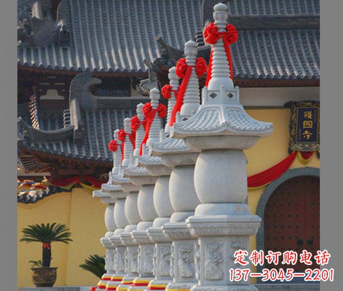 达州寺庙景观舍利塔石雕