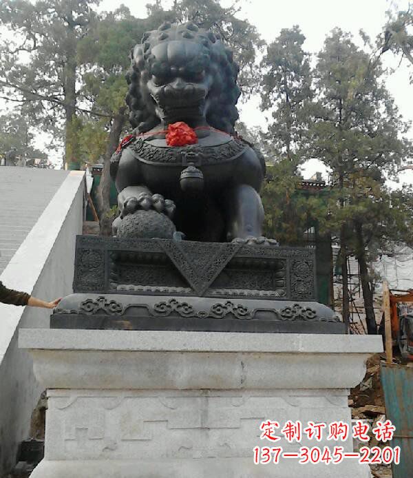 达州寺庙狮子铜狮子雕塑