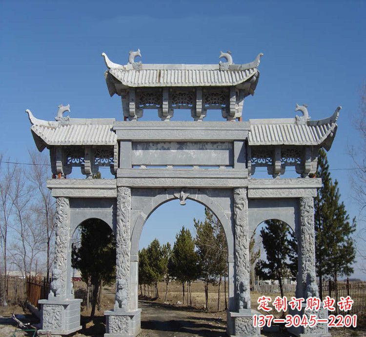 达州寺庙石牌坊