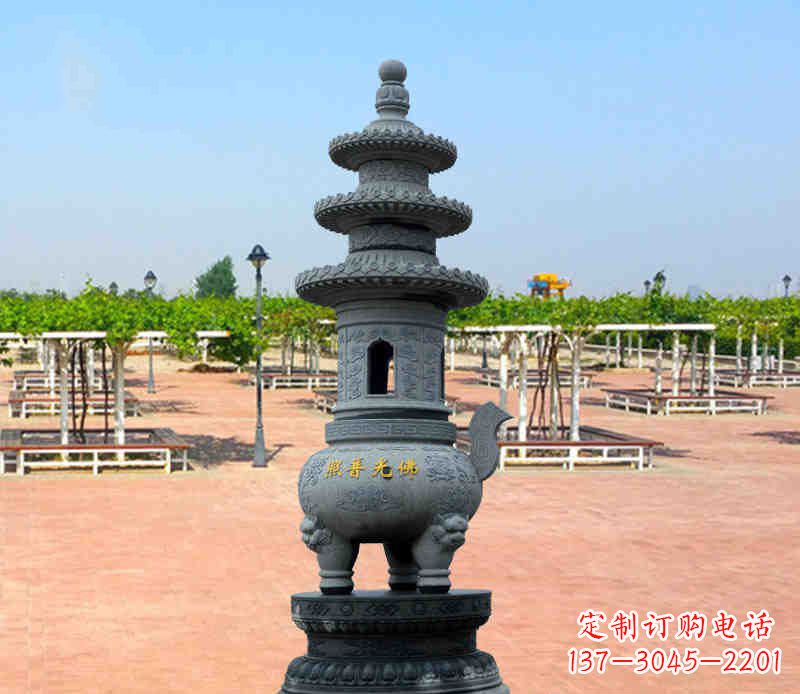 达州寺庙塔铜雕香炉