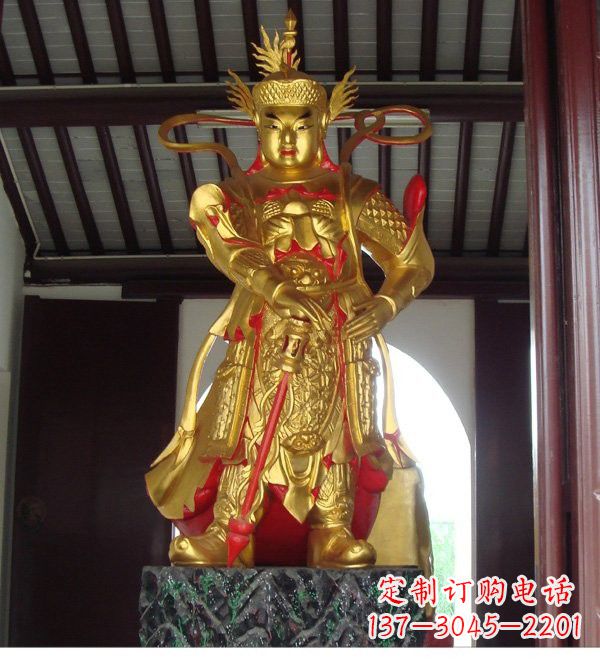 达州寺庙韦陀菩萨铜雕
