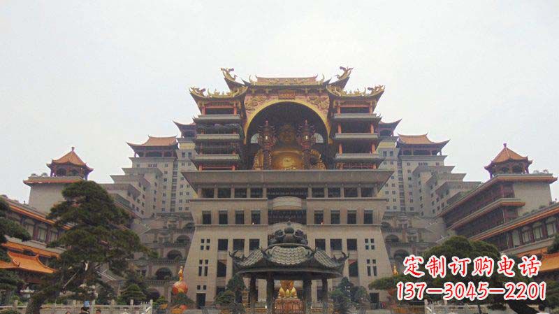 达州寺庙圆香炉铜雕