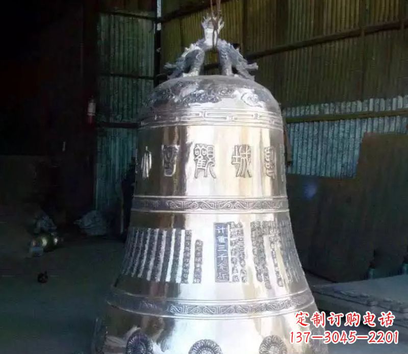 达州寺庙铸铁铜钟雕塑