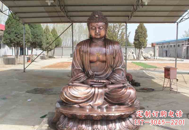 达州寺庙铸铜如来佛像雕塑