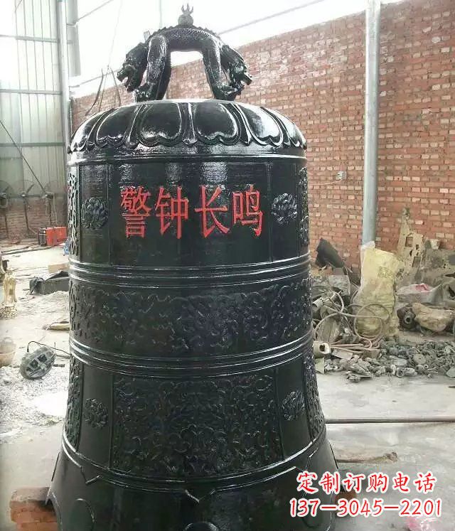 达州寺庙铸铜钟铜雕 (4)