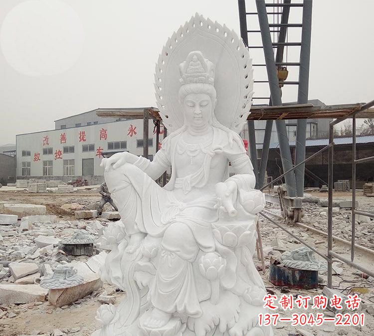 达州寺庙自在观音雕像