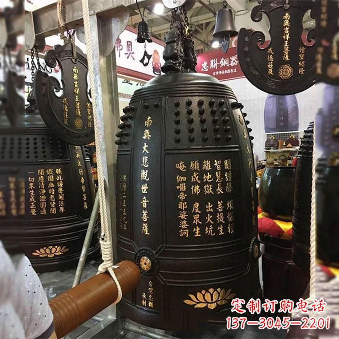 达州寺院挂钟铜雕塑