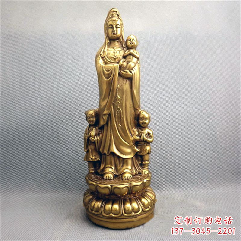 达州送子观音纯铜雕塑