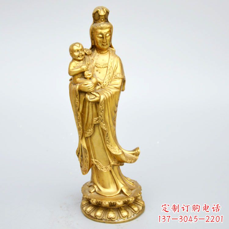 达州送子观音铜雕