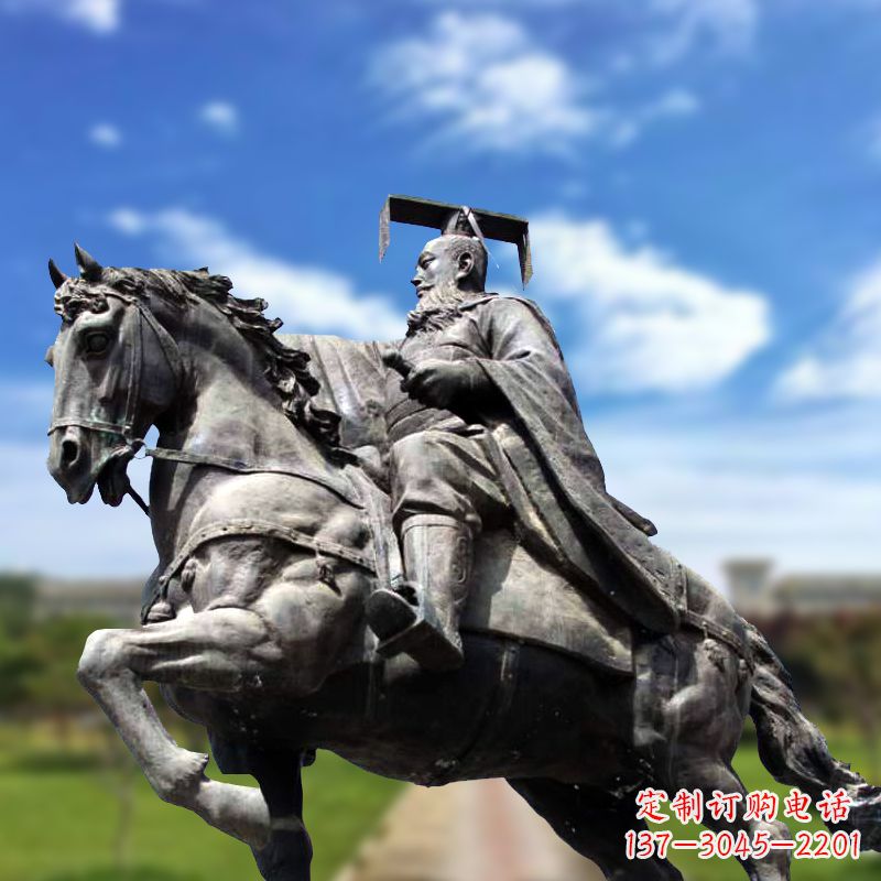 达州隋文帝骑马雕塑