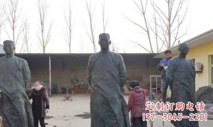 达州陶行知人物铜雕 (3)