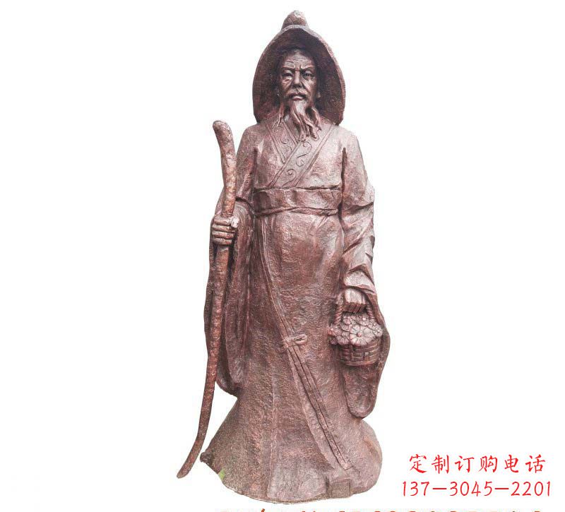 达州陶渊明铜雕像