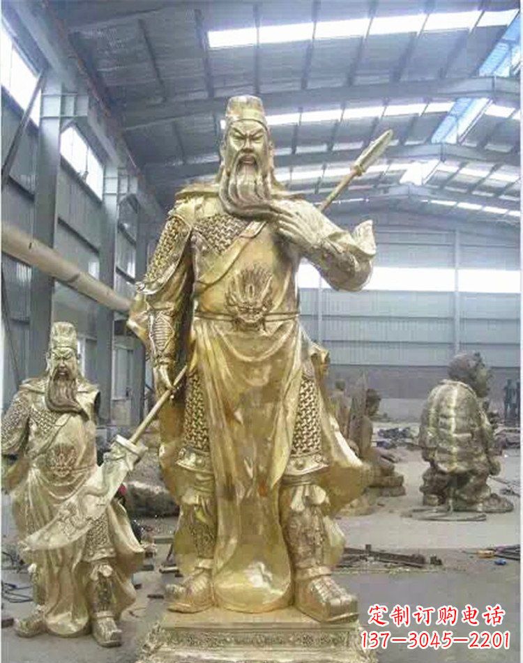 达州提刀关公武财神雕塑