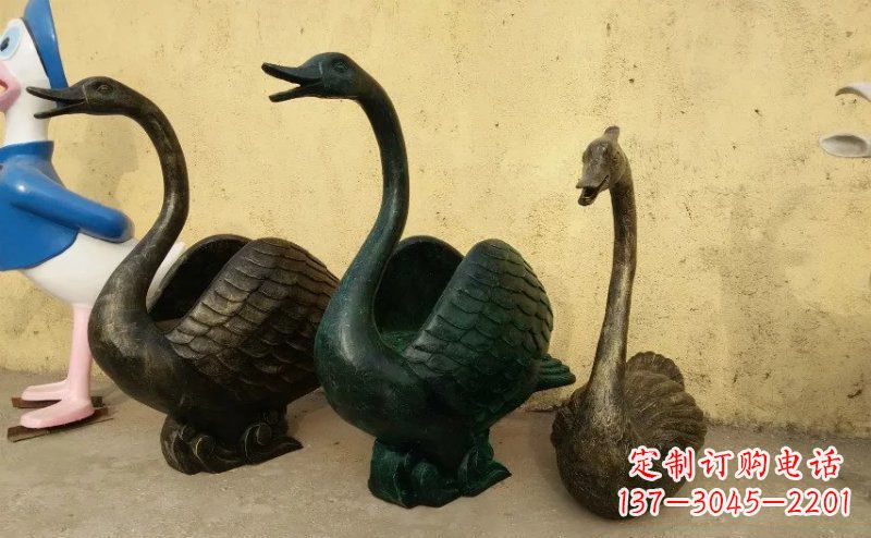达州天鹅动物铜雕 (3)