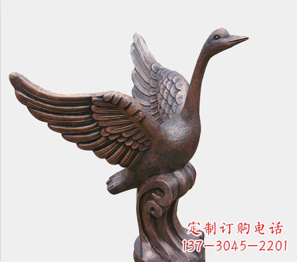 达州天鹅锻铜雕塑