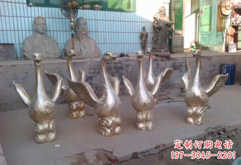 达州天鹅喷泉雕塑