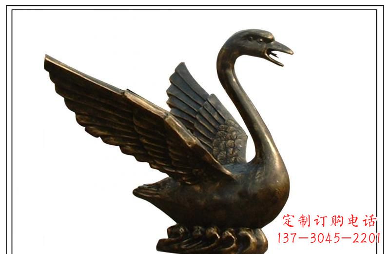 达州天鹅喷泉铜雕