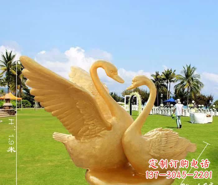 达州天鹅铜雕