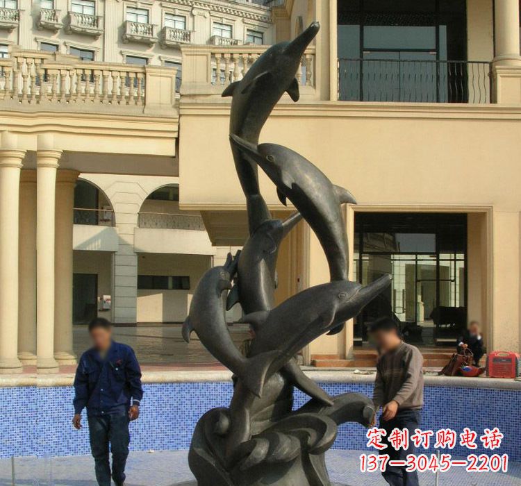 达州跳跃海豚雕塑