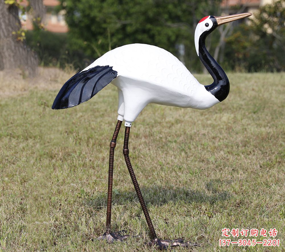 达州庭院仙鹤雕塑